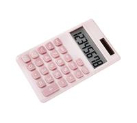 Genérico Calculadora Solar Portátil de 8 Dígitos Color Rosa Mini Calculadora de Bolsillo Ligera para Estudiantes y Oficina Compacta y Ecológica