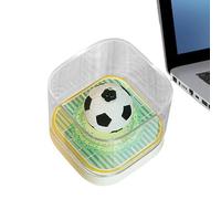 Generico Calendario 3D 2026 - Bloc de notas grabable con forma de fútbol con LED, cuaderno 3D rasgable y tallado papel arte | para registro, planificación y seguimiento de hábitos