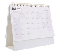 Genérico Calendario de Escritorio Delicado y Portátil con Base Morada o Blanca Calendario de Mesa Moderno para Oficina y Uso Diario Resistente para Anotaciones Suaves