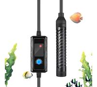 Generico Calentador de acuario, calentador de 100 W, instalación vertical, termostato para agua con ventosas, para acuarios de agua y salada, tortugas, reptiles, betta y estanques con baja
