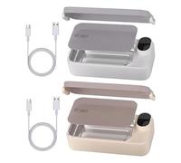 Genérico Calentador De Alimentos Portátil: Lonchera Eléctrica Recargable, Recipiente Calefactor De Acero Inoxidable, Kit De Preparación De Comidas Aislado | De Calefacción Personal Para El Trabajo, V