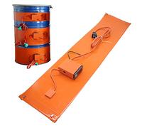 Genérico Calentador eléctrico Industrial para bidones, Cinta calefactora de Silicona para bidones de Aceite, Cubos, protección anticongelante Ajustable, Calentador de bidones de Aceite de Metal, Band