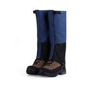 Genérico Calentadores de piernas portátiles for Exteriores, Mallas Ajustables for Botas de Nieve, adecuados for Senderismo, esquí y Aventuras al Aire Libre(Blue,XL)