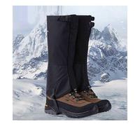 Genérico Calentadores de piernas portátiles for Exteriores, Polainas Ajustables for Botas de Nieve, Transpirables, adecuados for Senderismo, Nieve y Deportes al Aire Libre en el Desierto(Black,M)