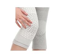 Genérico Calentadores De Rodilla CáLidos 2Pcs Self Heating Support Knee Pad Brace Warm For Pain Relief Injury Recovery Belt Massager Leg Warmer(Grey,M for weight 40-60KG)