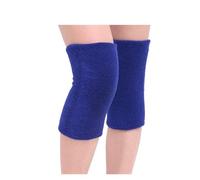 Genérico Calentadores De Rodilla CáLidos 2PCS/Set Breathable Warm Towel Non-slip Dance Ski Knee Pads Outdoor Sport Leg Sleeve Kneelet Soft Pad Support(Blue)