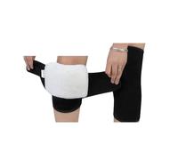 Genérico Calentadores De Rodilla CáLidos Plush Knee Pads, Cold Protection, Joint Support, Pressurized Elastic, Sports, Warm, 1 Pair(Bandage black,XL)