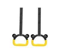 Genérico Calisthenics Exercise Rings - Bear Shape Training Rings, 2 Piece Non Slip Set, Adjustable Strap System | Professional Home Fitness Equipment For Kids Strength Training Pull Up Assistance