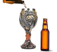 Genérico Cáliz De Dragón, Copa Medieval - Taza Medieval De Acero Inoxidable | Cálices Multiusos Y Seguros Para Reuniones Y Decoración De Fiestas.