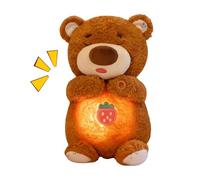 Generico calmante en - Animal de 30 cm, chupete con luz sonora | Simpático para niños, niñas, cumpleaños, Navidad, sueño, comodidad,