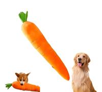 Genérico Calming Carrot Dog Toy, Large Sturdy Plush Multi-squeaks Dog Cat Toys, The Mellow Calming Carrot, Chewing for Pup, Large&Small Plush Playthings (1-PCS)