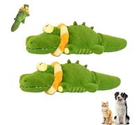 Genérico Calming Crocodile Dog Toy, Palligator Dog Toy Tough, Calming Crocodile, Puppy Toys To Keep Them Busy, Rechargeable, Washable, For Small, Medium & Large Dogs (2pcs)