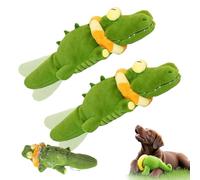 Genérico Calming Crocodile Dog Toy, Plush Dogs Toy, Automatic Tail-Wagging, USB Charging, Soft Cleanable with Water Cover for Small, Medium, Large Dogs (2pcs)