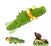 Genérico Calming Crocodile Dog Toy, Plush Dogs Toy, Automatic Tail-Wagging, USB Charging, Soft Cleanable with Water Cover for Small, Medium, Large Dogs (1pcs)