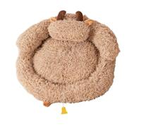 Genérico Calming Dog and Cat Bed, Cat Bed House, Warming Sleeping Tunnel, 20 Inches Indoor Pet Shelter with Soft Cushion, Plush Fabric House with Non-Slip Base, Pet Furniture Hideaway Design