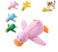 Genérico Calming Duck Toy for Dogs,2025 Cute Yellow Calming Duck,The Mellow Dog,Crinkle Squeaky Plush Yellow Stuffed Chew Toys (Pink is Large)