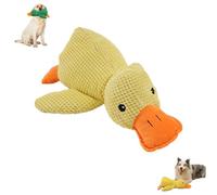 Genérico Calming Duck Toy for Dogs, Squeak Yellow Best Friends, Stuffed Duck Dog Toys Indoor, Dog Calming Duck Dogs Emotional for Indoor Outdoor (Yellow)