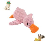Genérico Calming Duck Toy for Dogs, Squeak Yellow Best Friends, Stuffed Duck Dog Toys Indoor, Dog Calming Duck Dogs Emotional for Indoor Outdoor (Pink)