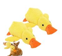 Genérico Calming Duck Toy for Dogs, Vivahine Calming Duck Toy, 2025 New The Mellow Dog Dogs Emotional Support, Squeak Dog Toys for Small, Indoor Small Dog (Yellow*2)