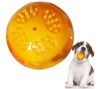 Genérico Calming Teething Ball, Squeaky Chew Toys, Play Balls on Dogs, Squeaky Interactive Bouncer, Aggression Reducing Texture, Great for Park, Puppy Games, Indoor Stimulation, Indoor Fun