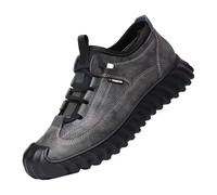 Genérico Calzado Senderismo Hombre Botas para Frío Hombre Zapatos de senderismo antideslizantes para hombre, de primavera y otoño, y cómodos, para exteriores, Zapatillas de Montaña Hombre (Grey, 42)