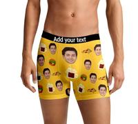Genérico Calzoncillos con Foto y Nombre Personalizado. Regalos Personalizados para Hombre, Marido, Novio Regalo Original Parejas Calzoncillos Divertidos