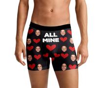 Genérico Calzoncillos con Foto y Nombre Personalizado. Regalos Personalizados para Hombre, Marido, Novio Regalo Original Parejas. Calzoncillos DivertidosPareja Regalo
