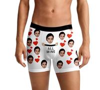 Genérico Calzoncillos con Foto y Nombre Personalizado. Regalos Personalizados para Hombre, Marido, Novio Regalo Original Parejas. Calzoncillos DivertidosSan Valentín 2026