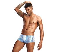 Genérico Calzoncillos Hombre Bóxer para Ropa Interior Cinturón Antideslizante Pantalones Buen Ajuste y Diseño Sencillo Funky Boxers de Básicos Colores Clásicos (Blue, XL)