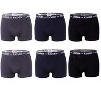 Genérico Calzoncillos para Hombre Uomo | Boxers de Algodón 95% con Elastano | Pack de 6 Unidades Ajustados y Cómodos | Tallas M a 5XL (FR/ES, Letras, M, Regular, Regular, Elegancia Oscura)