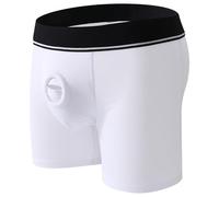 Genérico Calzoncillos Tipo bóxer elásticos para Hombre, Sexy, con Agujero el pene, Ropa Interior Abierta, Anillo de Silicona, Bragas eróticas Bikini Hueco