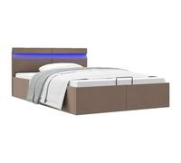 Genérico Cama canapé hidráulica almacenaje sin colchón Taupe 140x200 cm,Camas y somieres-285627