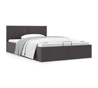 Genérico Cama canapé hidráulica de almacenaje sin colchón Gris 140x200cm,Camas y somieres-285573