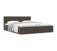 Genérico Cama canapé hidráulica de almacenaje sin colchón Gris 180x200cm,Camas y somieres-285575