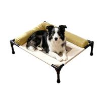 Genérico Cama Catre Perro,Transpirable Lavable,Cama Elevada De Malla Transpirable - Gatos Cachorros Patio Césped Jardín Playa Camping Suelo Y Piso Hogar Al Lado del Lecho
