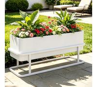 Genérico Cama De Cultivo Elevada con Patas, Maceta Elevada, Maceta Alta De Pie para Exterior BalcóN Terraza JardíN Hortalizas Flores