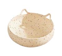 Genérico Cama de Gato - Cuerda de algodón, Cama de Gato Tejida a Mano | Cestas de Gato Lavables, no Slip, Transpirable, Cuerda de algodón, de Gato Tejido para Cachorros pequeños