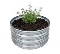 Genérico Cama de Jardín Elevada - Maceteros Flexibles de Acero Galvanizado para Cultivo - para Plantar Flores,para Verduras, Hortalizas, Frutas, Cítricos, Jardinería, Suelo,