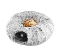 Genérico Cama Donut para Gatos | de Felpa 2 en 1 para Gatitos | Cálido para Gatitos - para Amantes de los Animales Clima Frío Interior Hogar Recuperación Noche Rescate Refugio Clínica