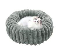 Genérico Cama Donut para Gatos | Manta Calientita Y Acogedora para Mascotas - Cojín De Felpa Antideslizante para Hogar Viaje Esquina Dormitorio Oficina Interior Exterior Balcón