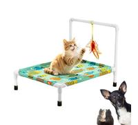 Genérico Cama Hamaca para Perros,Elevada, Transpirable, Portátil y Desmontable | Hamaca Cama De Exterior para Perros,para Y Cachorros En El Hogar, Sala De Estar, Balcón, Patio, Jardín, Camping