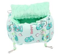 Genérico Cama Hamster Cama para cobayas Cama de Descanso del Planeador del azúcar Nido Flexible para hámster Cama de Descanso para Dormir Cama de Descanso Chinchilla Franela Light Green