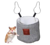 Genérico Cama para Animales Pequeños - Peluche Cálido Suave Y Cómodo,Cama para Mascotas Casa para Hámster Jaula Y - para Clima Frío Invierno Hámsters Ardillas Chinchillas Interior Hogar Relajación