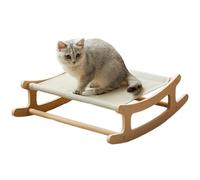 Generico Cama para gatos - 19.88 x 16.34 x 6.22 Inches Raised Cat Bed | Wooden Soft Breathable Raised Lounge | Detachable Wooden Cats Beds for Pets Kitten Dog Puppy Home Living Room Corner Rest Sleep