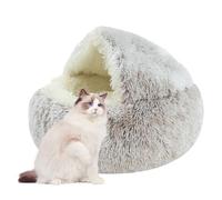 Genérico Cama para Gatos - Cama Cueva Universal para Animales pequeños | para Perros esponjosos, Lavable a máquina y extraíble cómoda para Invierno, Gatos pequeños Perros