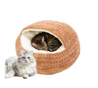 Generico Cama para gatos con capucha | Cama antideslizante para perros pequeños | Cama cálida para perros calmantes | Calming Nest Covered Kitten Cave for Dorm Apartment Bedroom Living Room Balcony |