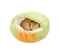 Generico Cama para gatos con capucha | Cama antideslizante para perros pequeños | Cama cálida para perros calmantes | Calming Nest Covered Kitten Cave for Dorm Apartment Bedroom Living Room Balcony |