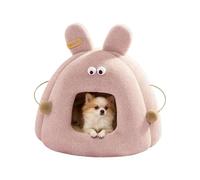 Generico Cama para Gatos con Cuevas para Gatos | Windproof Cute Bunny Design Enclosure | with Removable Cushion Enclosed Cats Beds | For Kitten Pet Outside Winter Sleeping Christmas