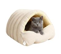 Genérico Cama para Gatos Grandes - Cueva para Gatos, Dormir para Mascotas Encerrado, Cama De Cueva para Gato Interior Edredón Lavable Y Abrigado, Interior Y Exterior