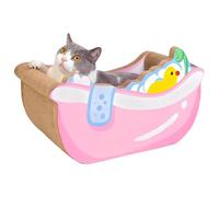Genérico Cama para Gatos Pequeña,Lindo de Bañera | Cama De Cartón Corrugado Linda para Gatos | para Interior Gatito Cachorro Mascota Decoración Hogar Sala Balcón Apartamento Dormitorio Dormir